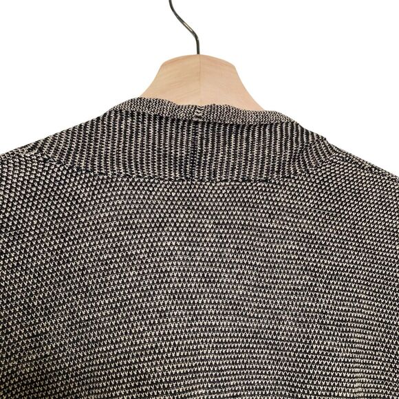 Eileen Fisher Cardigan Sweater Women Size M Open Knit Beige 100% Organic Linen - Picture 7 of 12